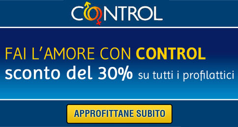 sconto 30% su tutti i profilattici Control