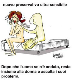 Vignetta sul preservativo