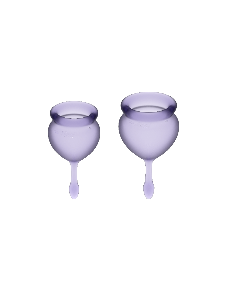 SATISFYER - COPPA MESTRUALE FEEL GOOD VIOLA 15 + 20 ML LILA