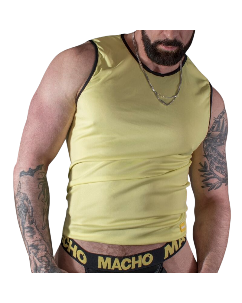 MACHO - T-SHIRT GIALLA L/XL L/XL