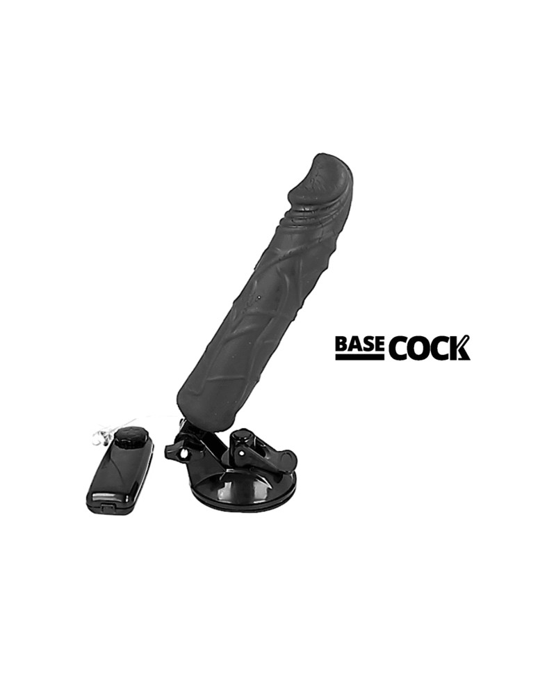 Basecock - Vibratore Realistico Telecomando Nero 20 Cm -O- 4 Cm Negro-image
