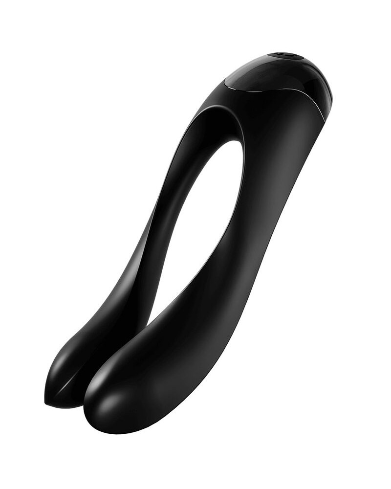 SATISFYER - VIBRATORE DA DITO CANDY CANE NERO NEGRO TALLA 1