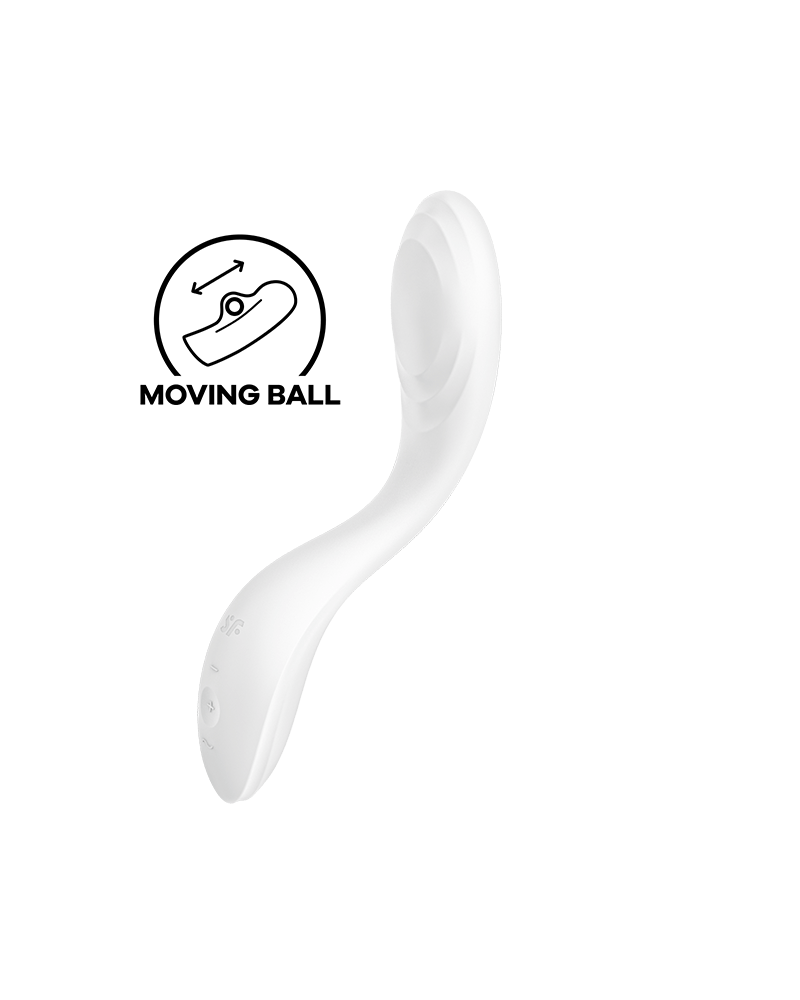 SATISFYER - VIBRATORE RRROLLING PLEASURE GSPOT BIANCO BLANCO