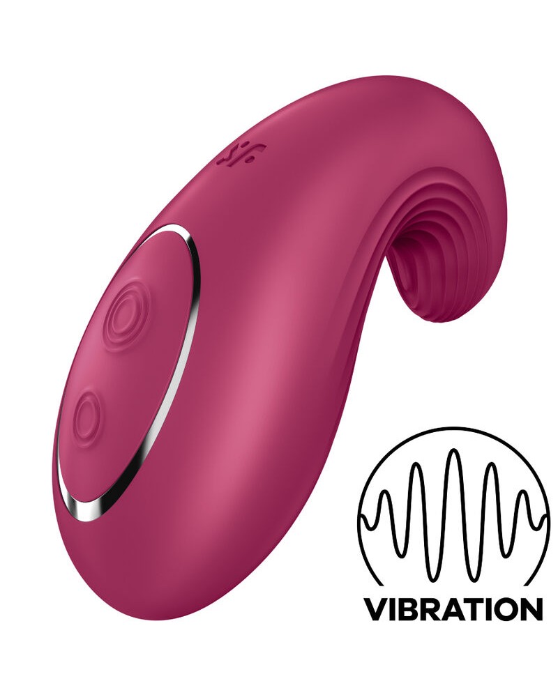 SATISFYER - VIBRATORE DA APPOGGIO DIPPING DELIGHT ROSSO ROJO