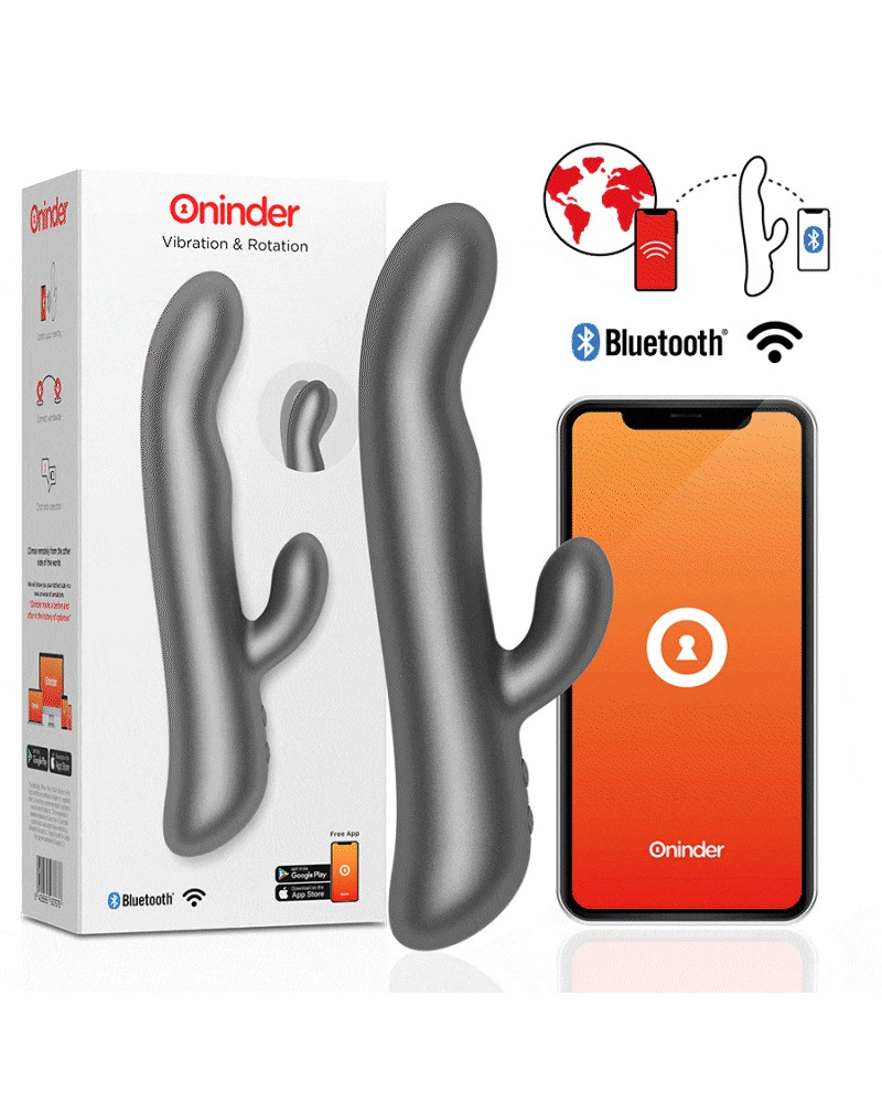 ONINDER - VIBRAZIONE E ROTAZIONE OSLO NERO - APP GRATUITA NEGRO TALLA 1