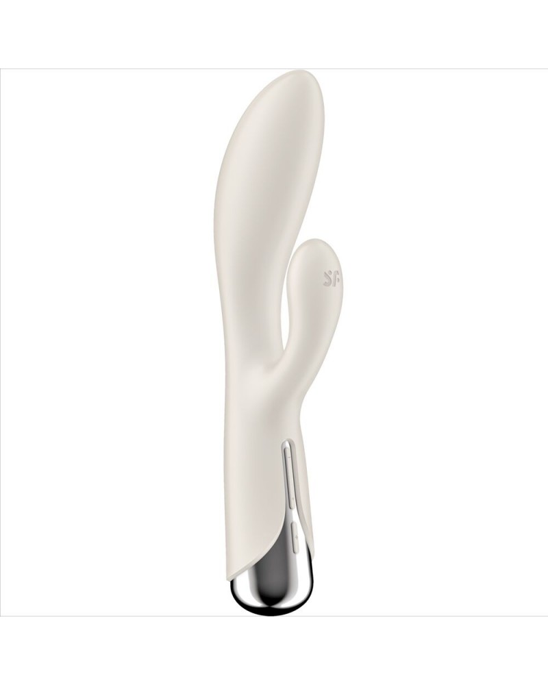 SATISFYER - SPINNING RABBIT 1 STIMOLAZIONE CLITORIDE E PUNTO G BLU BEIGE