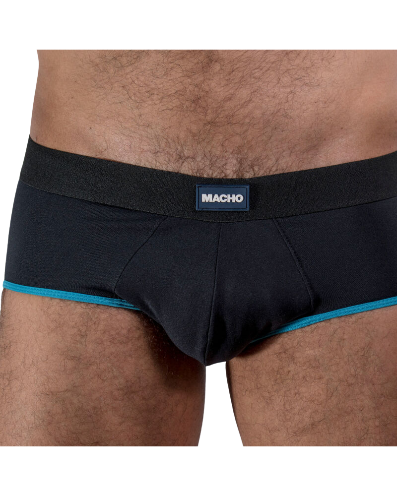 MACHO - MS24R SLIP ROSSO SCURO XL S NEGRO/AZUL
