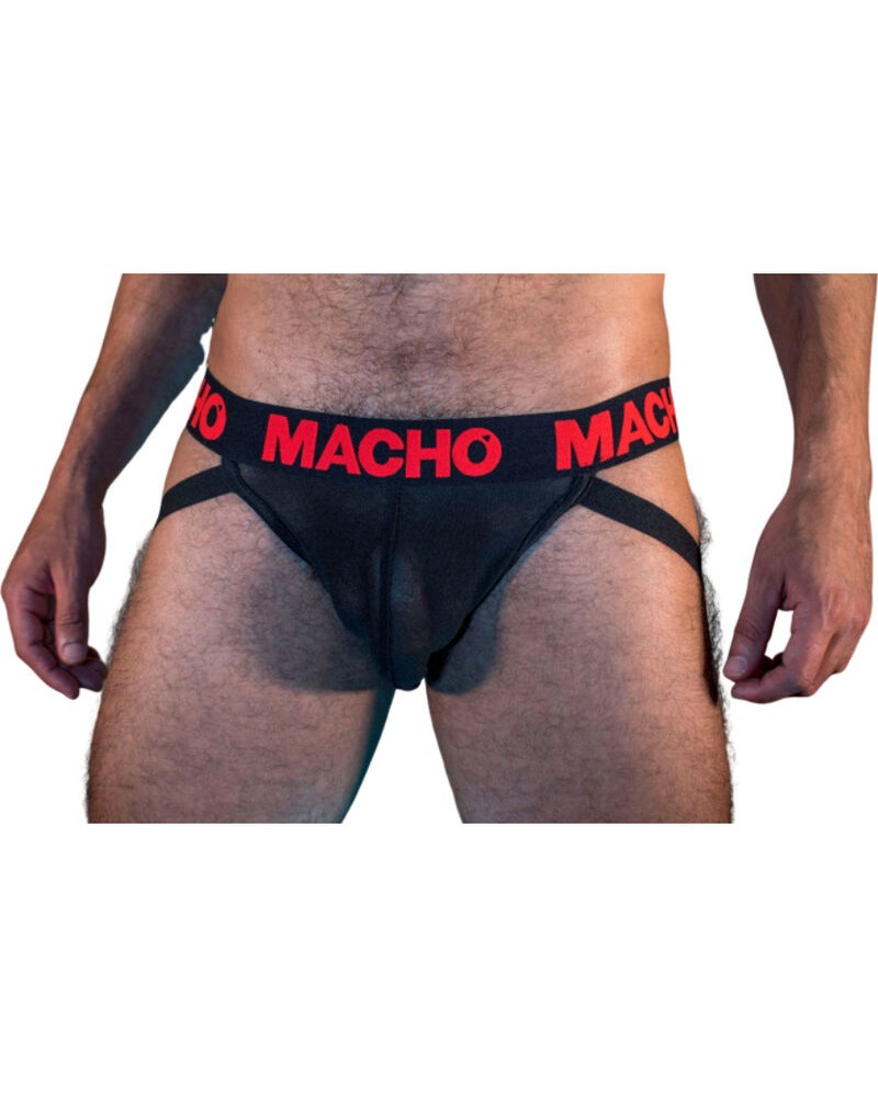 MACHO - MX26X2 JOCK NERO/ROSSO XL M