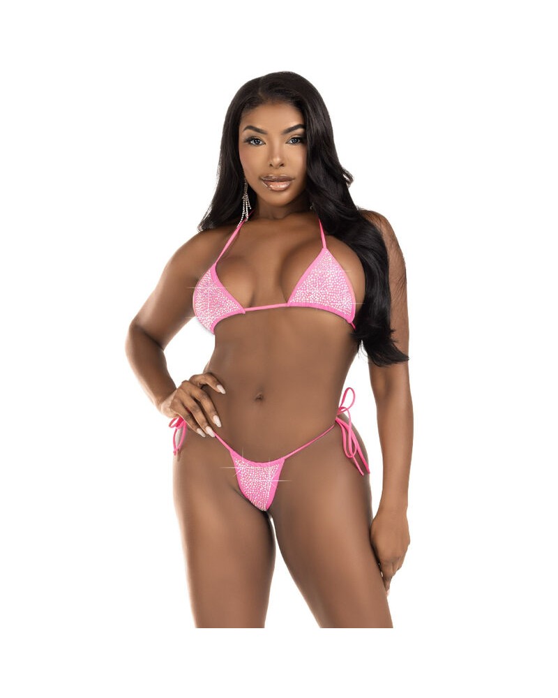 LEG AVENUE - BIKINI DIAMANTI FUCSIA FUCSIA ONE SIZE