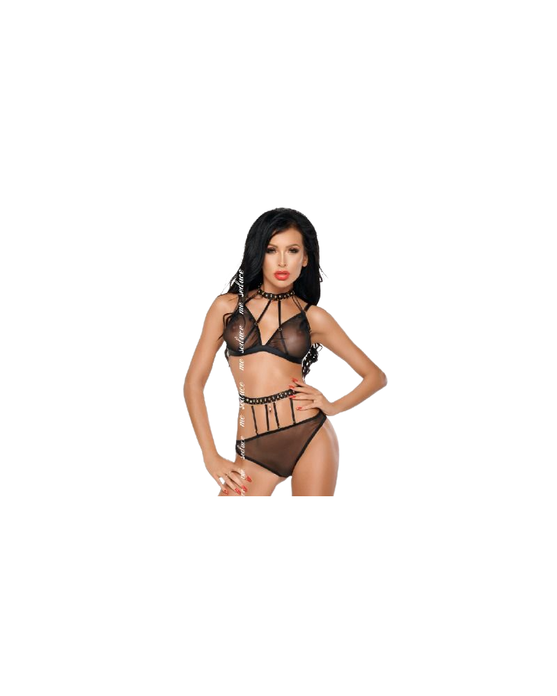 ME-SEDUCE - DOTTY SET DUE PEZZI NERO XXL/XXXL L/XL