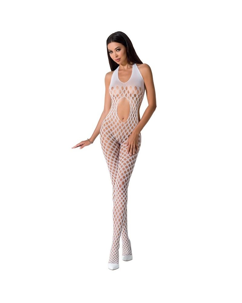 PASSION - WOMAN BS065 BODYSTOCKING BIANCO TAGLIA UNICA BLANCO ONE SIZE