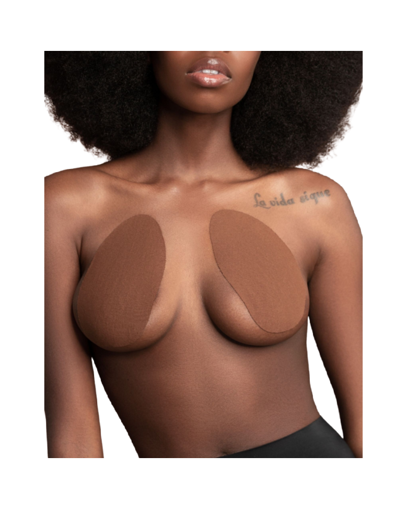 BYE-BRA - POTENZIATORE DEL SENO + 3 PAIA DI SATI MARRONE COPPA F/H MARRON OSCURO SIZE A-C