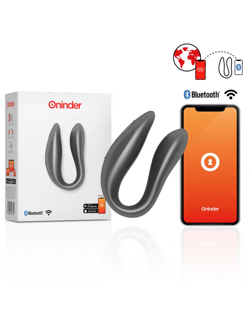 ONINDER - STIMOLATORE DEL PUNTO G E DEL CLITORALE LISBOA NERO - APP GRATUITA NEGRO TALLA 1