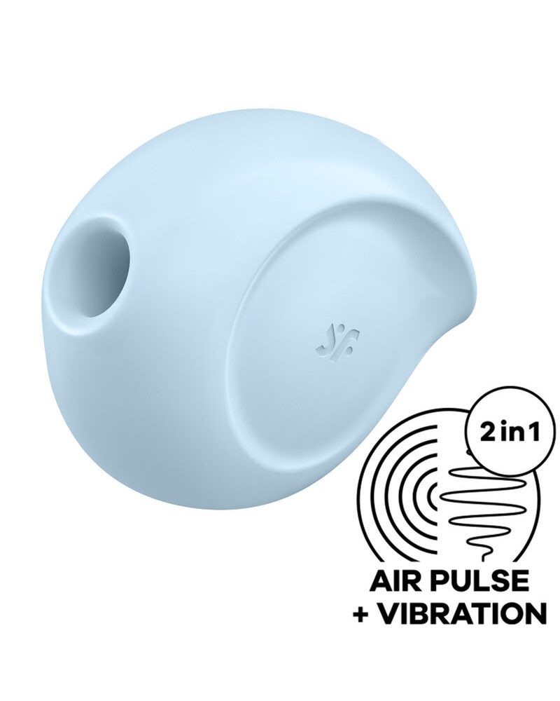 SATISFYER - STIMOLATORE E VIBRATORE A IMPULSI D'ARIA SUGAR RUSH BLU AZUL