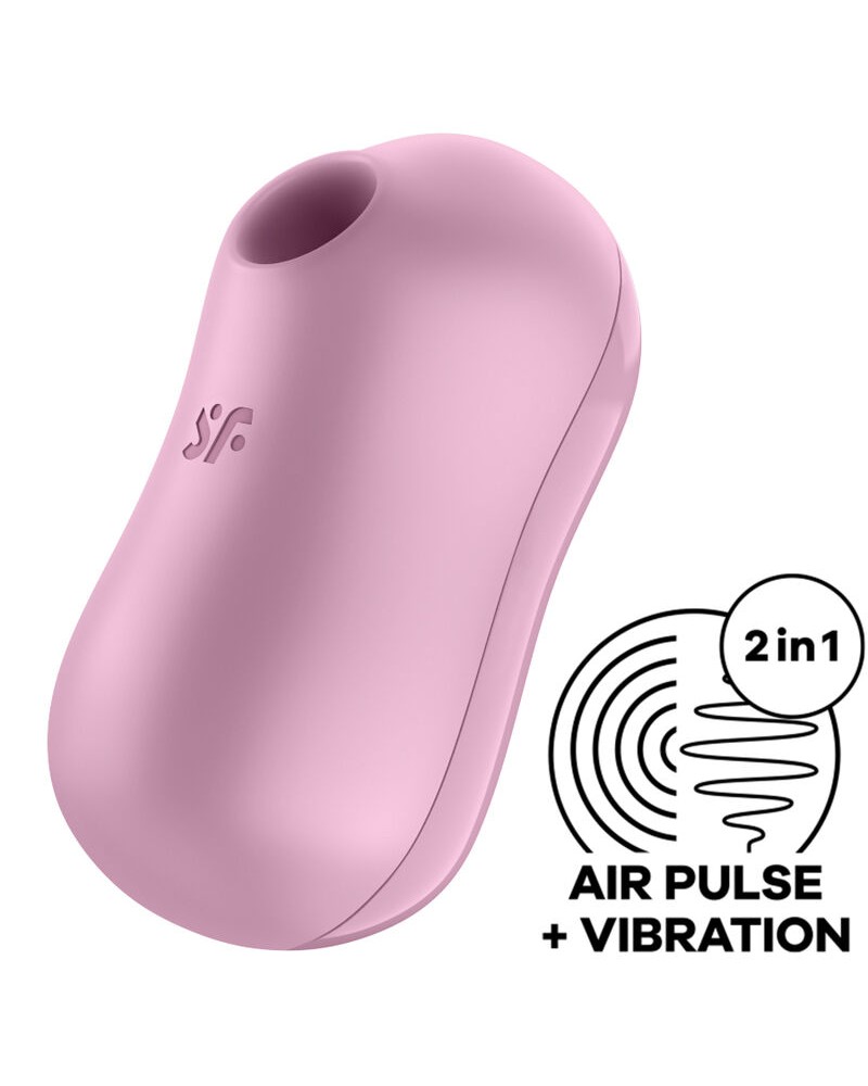 SATISFYER - STIMOLATORE E VIBRATORE D'ARIA PER ZUCCHERO DI COTONE ROSA LILA