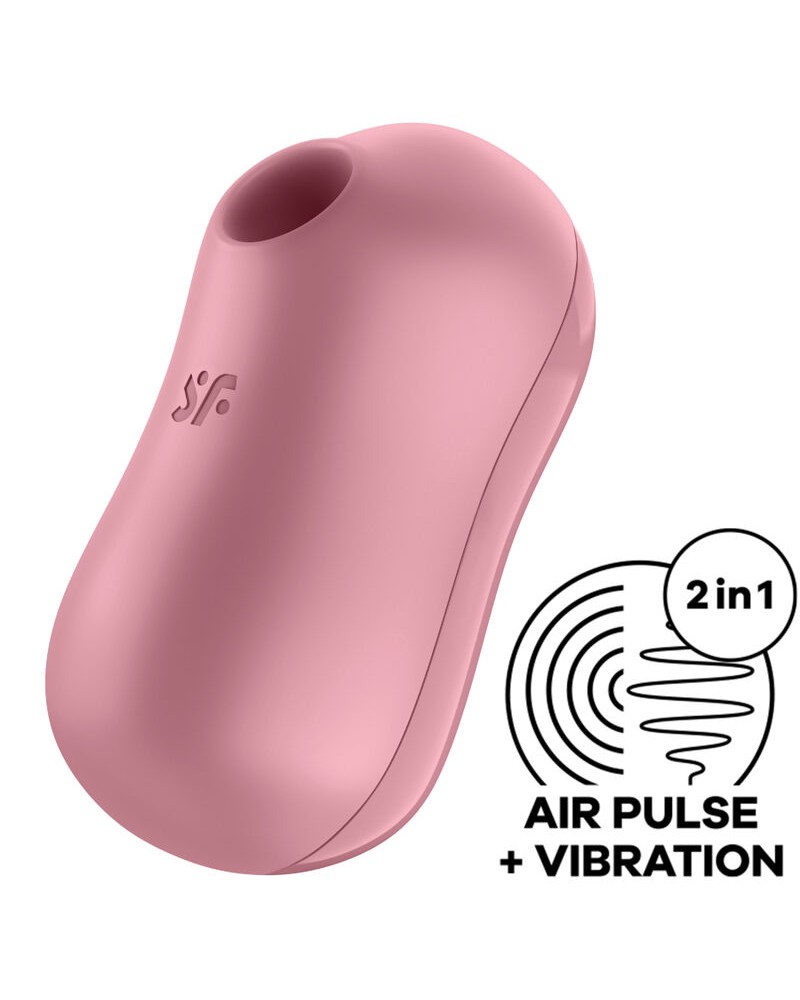 SATISFYER - STIMOLATORE E VIBRATORE D'ARIA PER ZUCCHERO DI COTONE ROSA ROSA