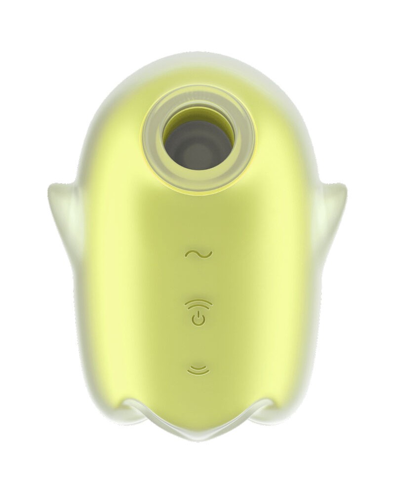 SATISFYER - GHOST AIR PULSE VIBRATORE BIANCO AMARILLO