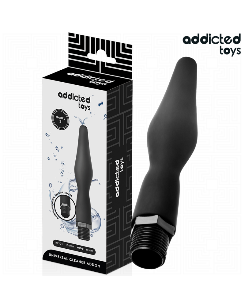 ADDICTED TOYS - PULITORE ANALE CON ADATTATORE UNIVERSALE MODELLO 2