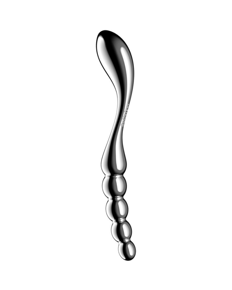 SATISFYER - DILDO A DOPPIA ESTREMITÀ IN ACCIAIO INOX STAR FORCE 1