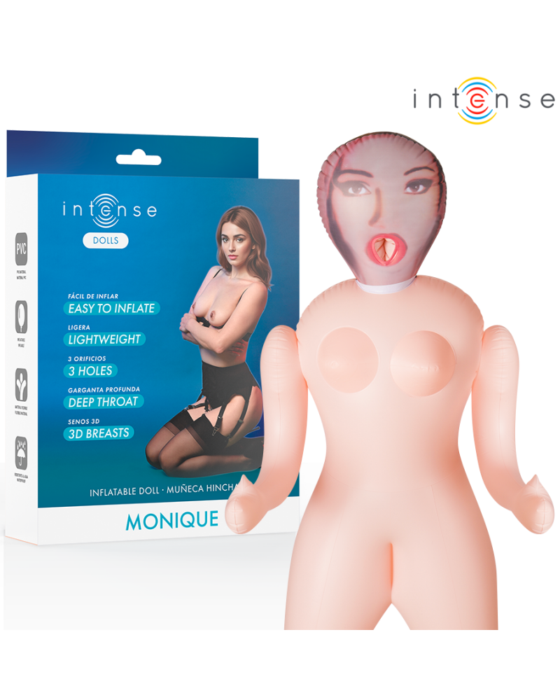 INTENSE DOLLS - MONIQUE BAMBOLA GONFIABILE CON TRE ORIFIZI