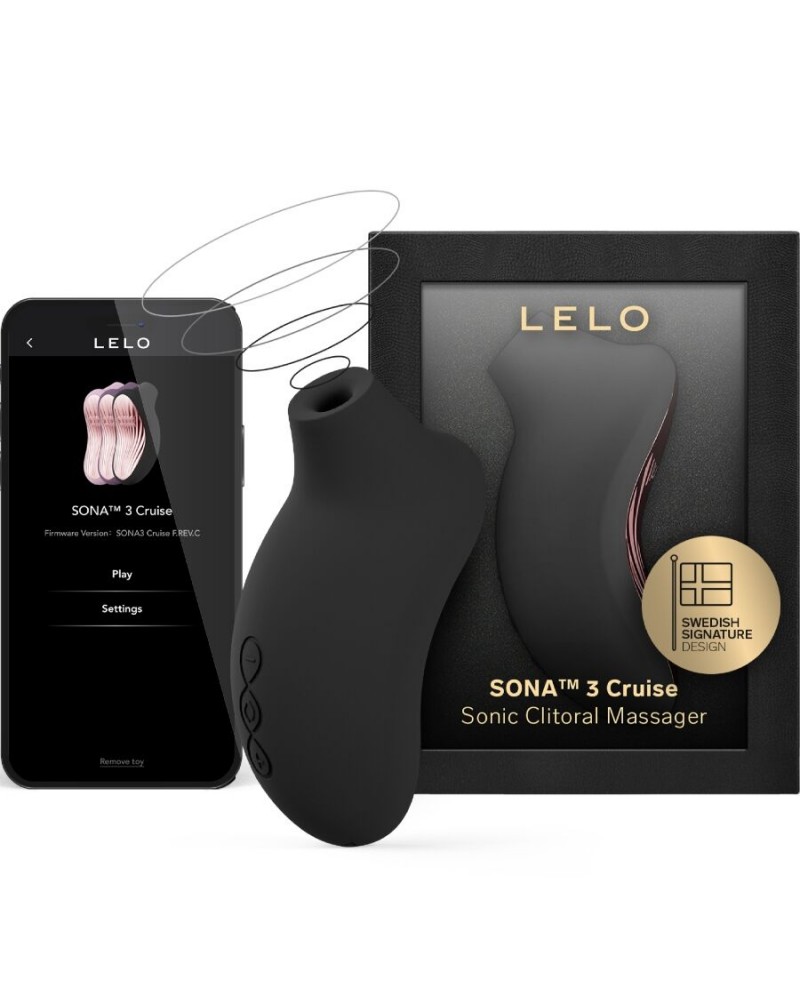 LELO - SONA 3 CRUISE MASSAGGIATORE CLITORIDEO SONICO NERO NEGRO