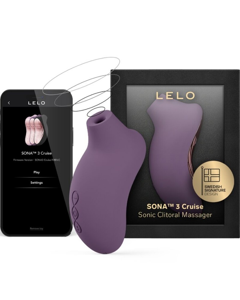 LELO - SONA 3 CRUISE MASSAGGIATORE CLITORIDEO SONICO NERO VIOLETA