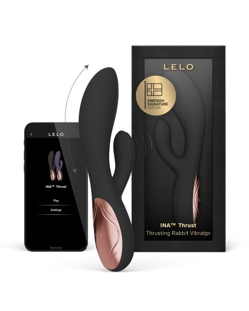 LELO - INA VIBRATORE A SPINTA THRUST RABBIT NERO