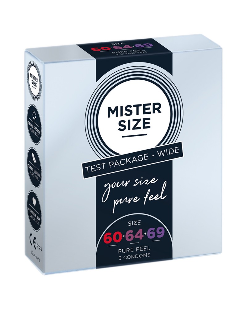 MISTER SIZE - TEST PACKAGE 3 pezzi 60-64-69 mm