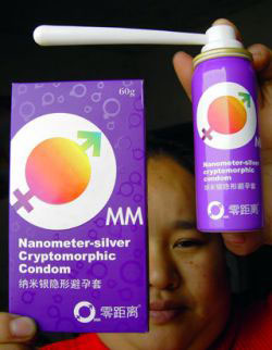 Arriva il preservativo spray