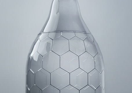 Hex: condom a trama esagonale a nido d'ape