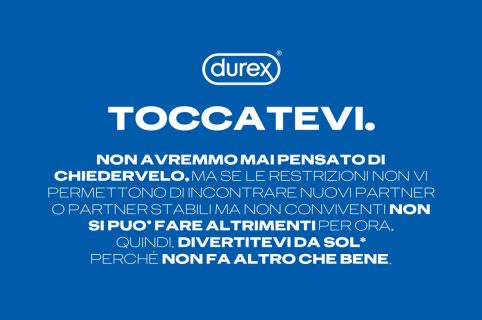 Toccatevi: campagna Durex contro covid19