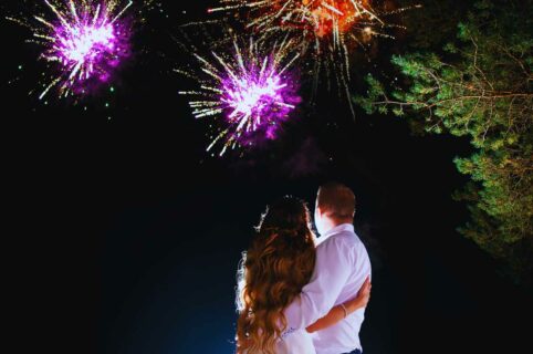 fuochi d'artificio e passione